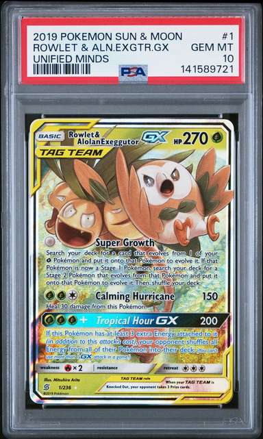 Rowlet & Alolan Exeggutor GX