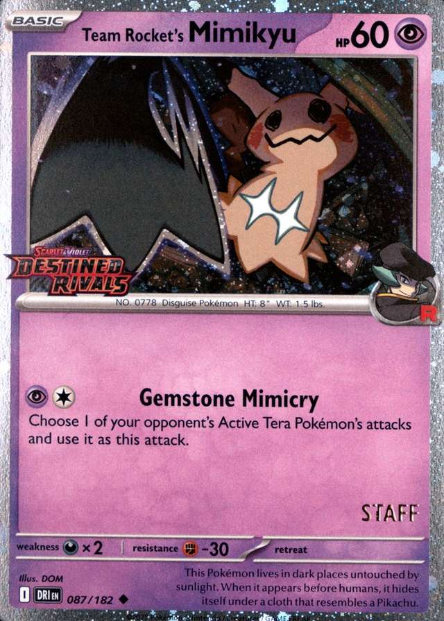 Non-Holo · Prerelease · Staff
