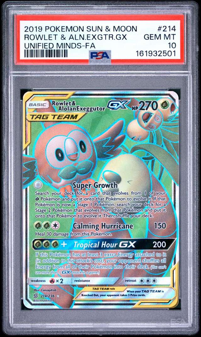 Rowlet & Alolan Exeggutor GX