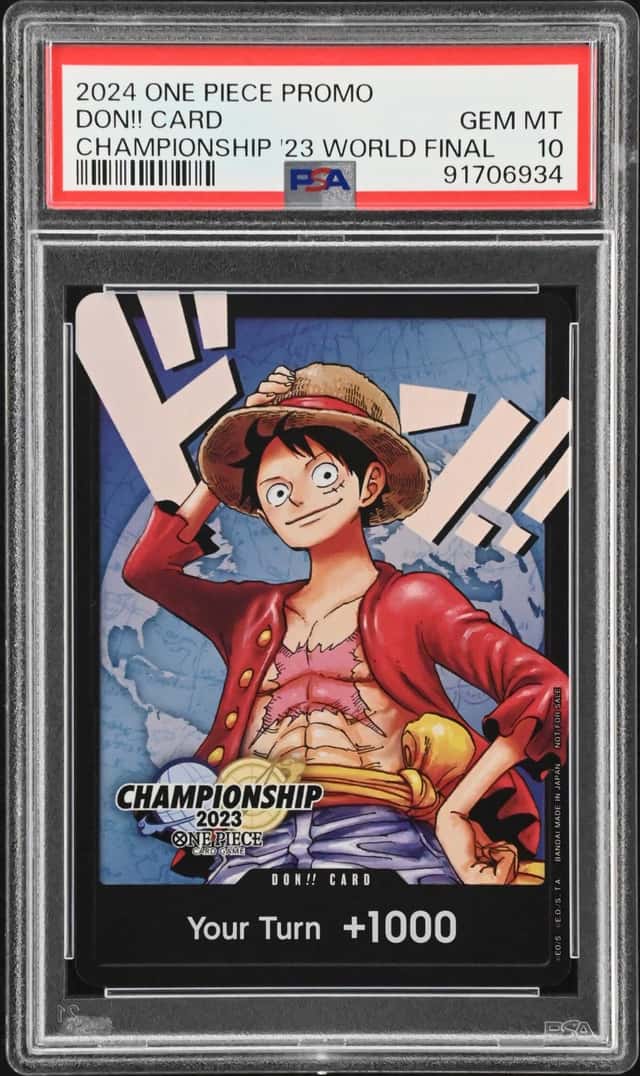 2024 One Piece Promo Championship '23 World Final Don!! Card - PSA GEM MT 10