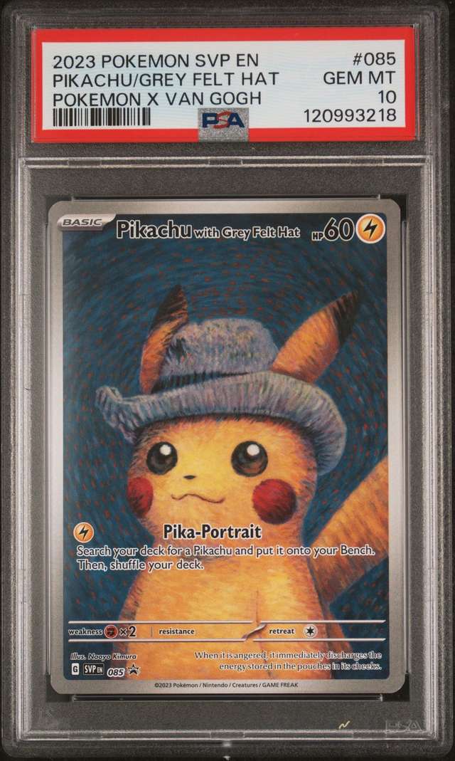 Pikachu/Grey Felt Hat