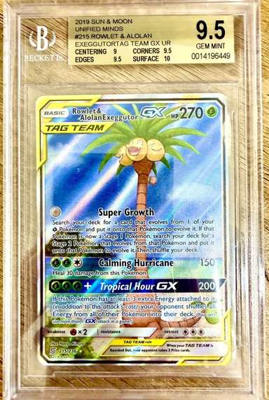 Rowlet & Alolan Exeggutor GX