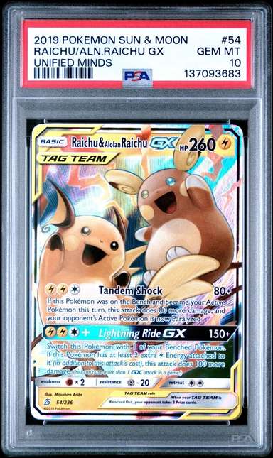 Raichu & Alolan Raichu GX
