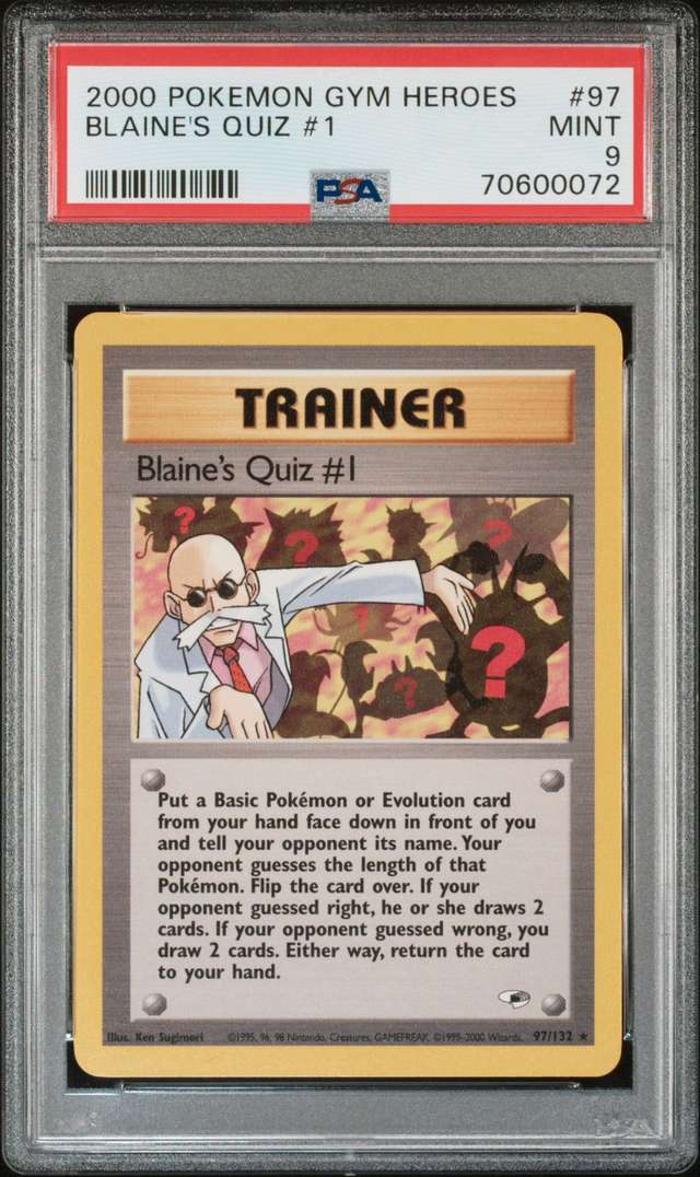 Blaine's Quiz #1