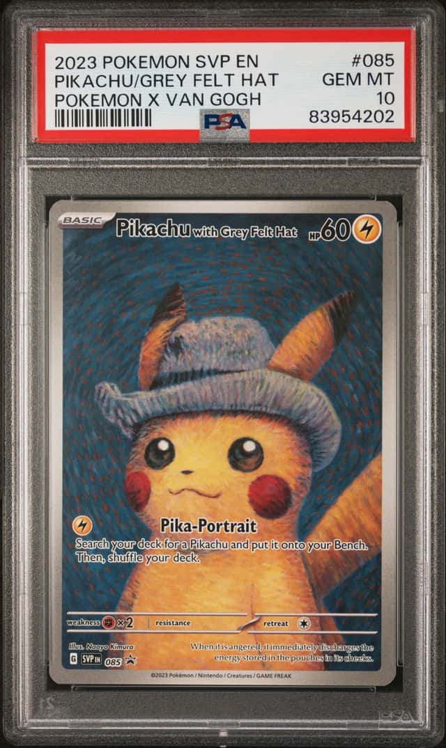 Pikachu/Grey Felt Hat