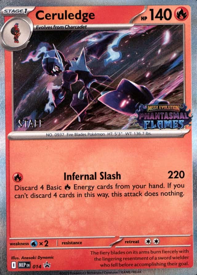 Prerelease · Flames Phantasmal Staff
