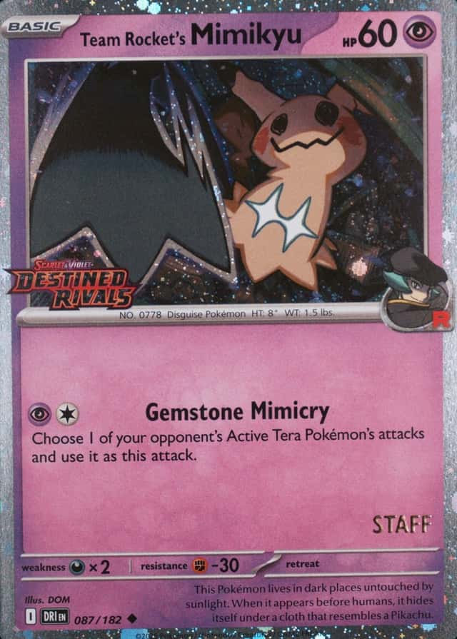 Non-Holo · Prerelease · Staff