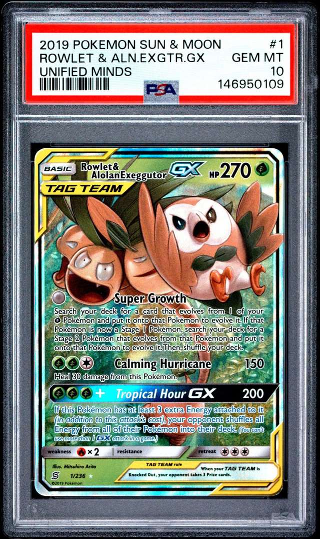 Rowlet & Alolan Exeggutor GX