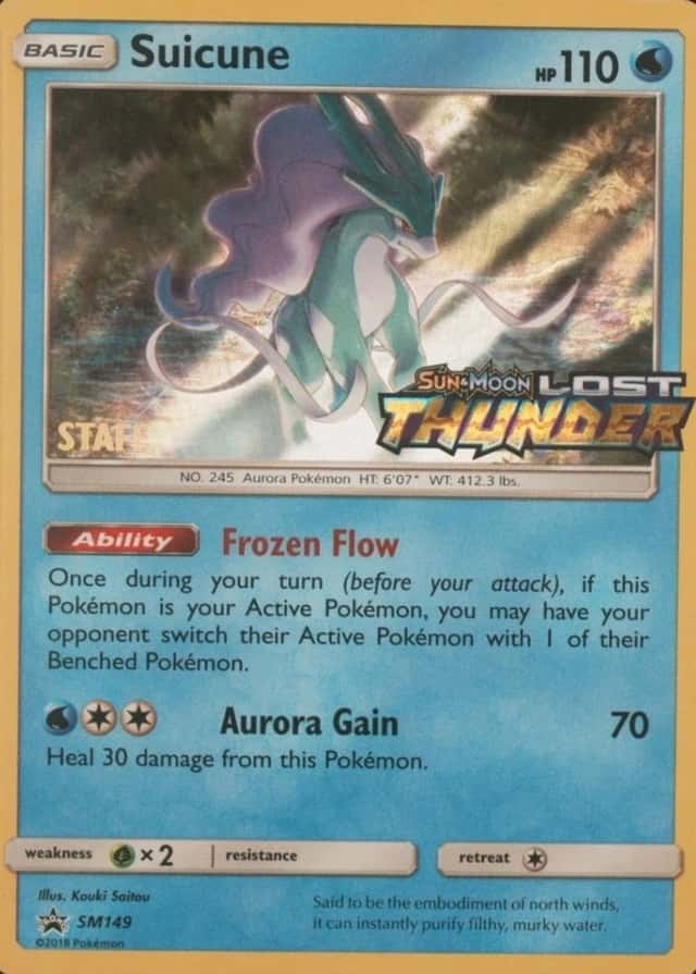 Holo · Prerelease · Lost Staff Thunder