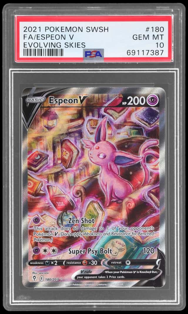 2021 Pokemon Sword and Shield Evolving Skies Espeon V #180