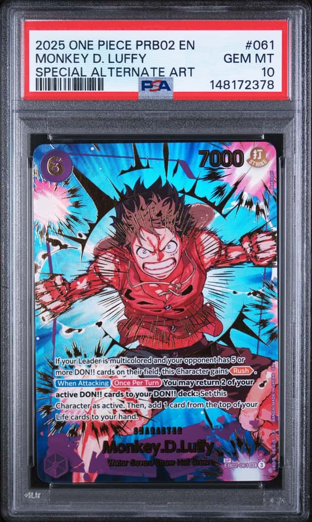 2025 One Piece the Best Premium Booster Volume 2 Special Alternate Art Monkey D. Luffy #EB02-061