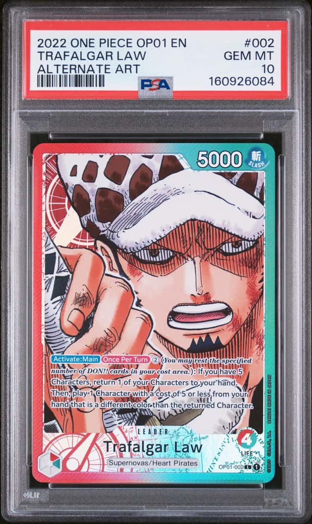 2022 One Piece Romance Dawn Alternate Art Trafalgar Law #OP01-002