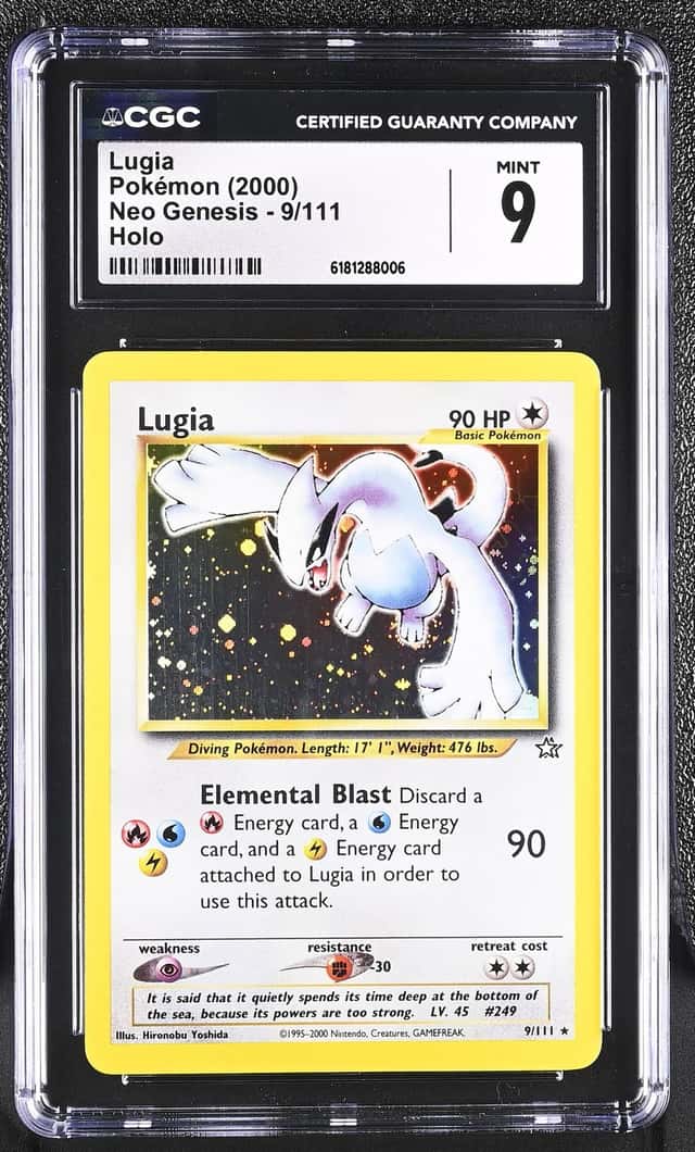 2000 Pokemon Neo Genesis Holo Lugia #9