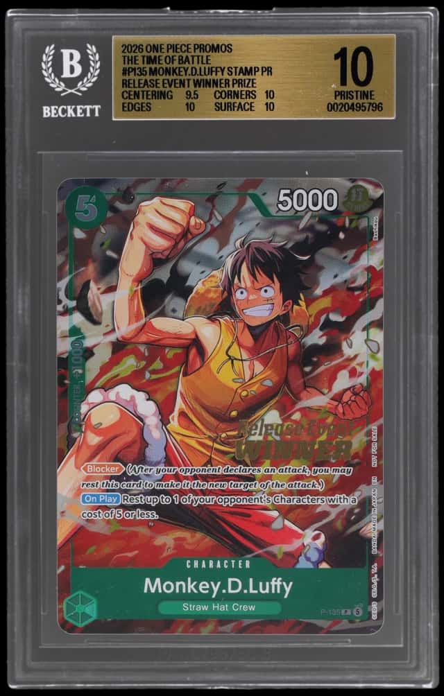 2026 One Piece the Time of Battle Promo Release Event Winner Monkey D. Luffy #P135