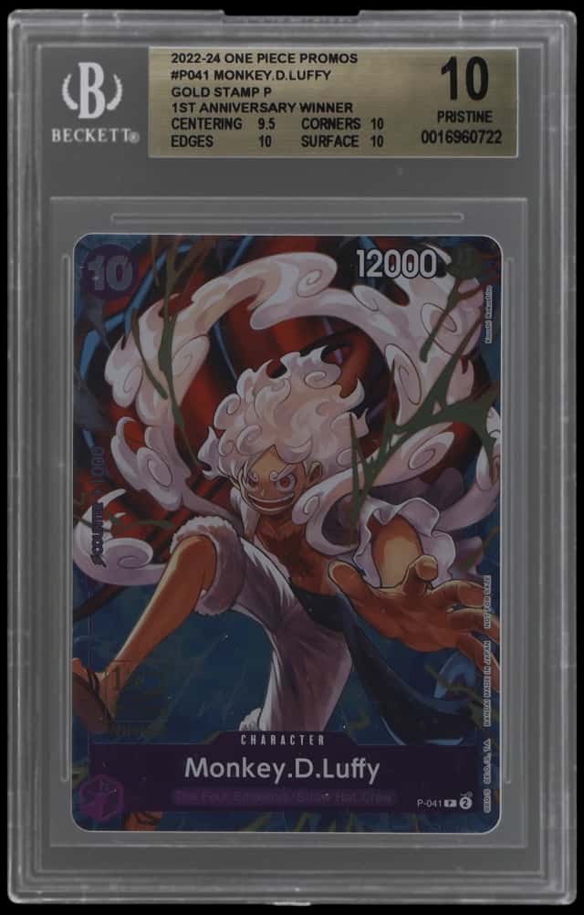 2023 One Piece 1st Anniversary Promo Gold Stamp Tournament Winner Monkey D. Luffy #P-041