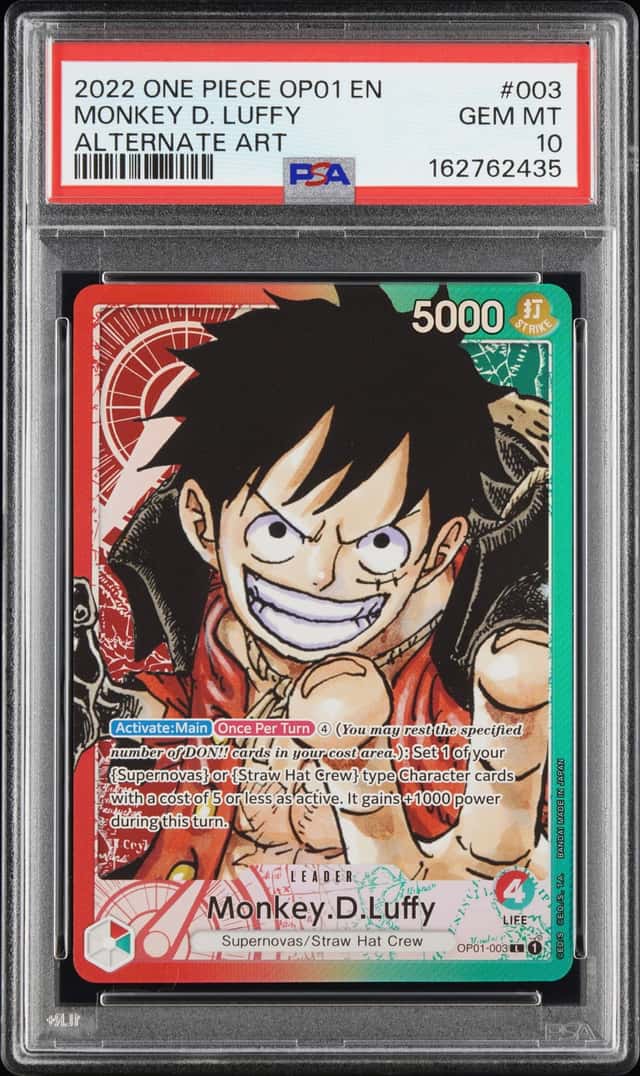 2022 One Piece Romance Dawn Alternate Art Monkey D. Luffy #OP01-003