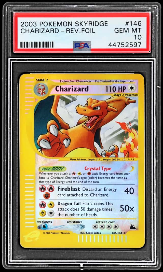 2003 Pokemon Skyridge Reverse Holo Charizard #146