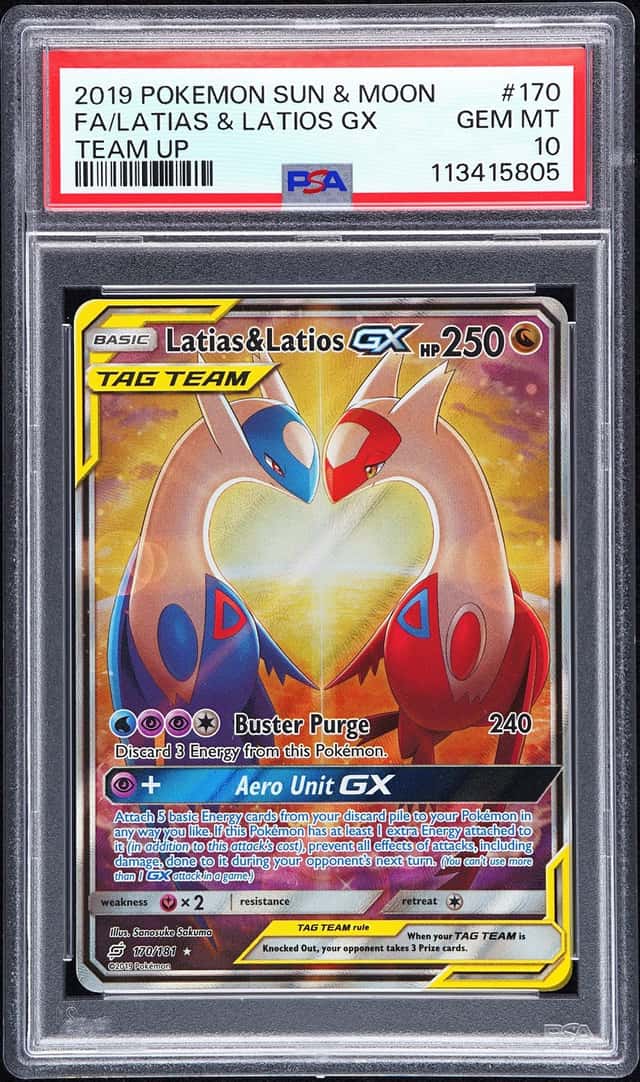 2019 Pokemon Sun and Moon Team Up Latias/Latios Gx #170