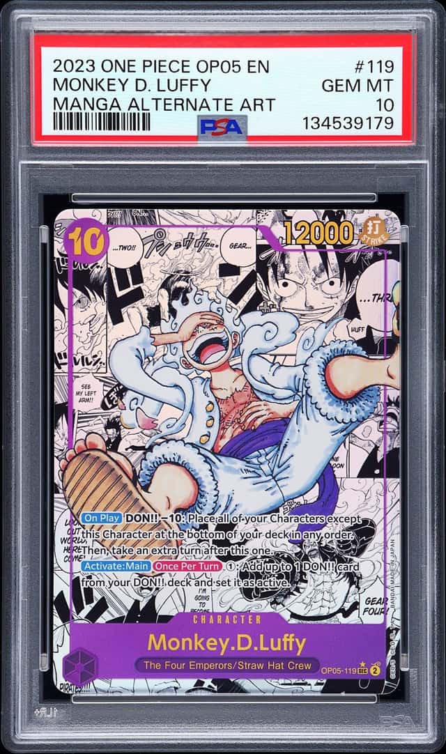 2023 One Piece Awakening of the New Era Manga Alternate Art Monkey D. Luffy #OP05-119