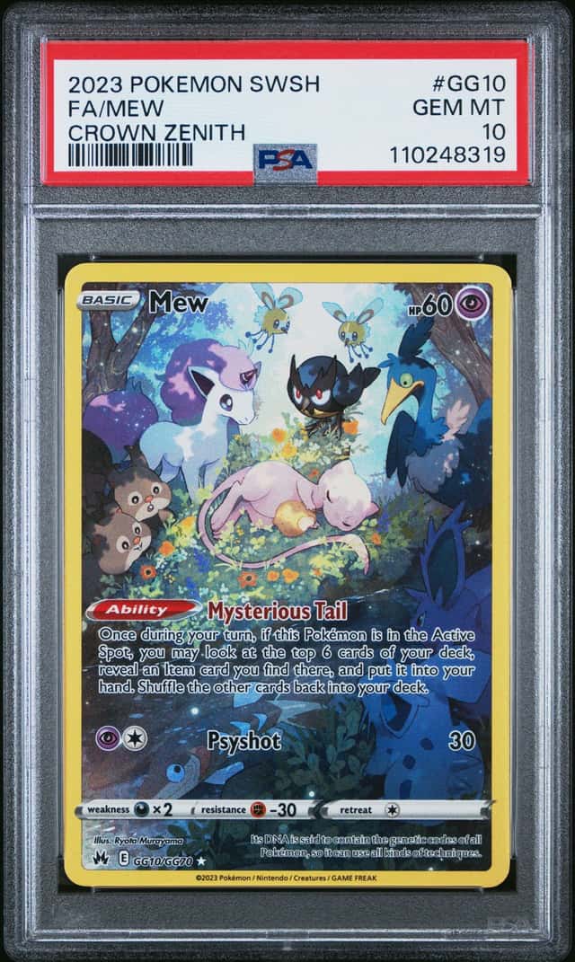 2023 Pokemon Sword and Shield Crown Zenith Galarian Gallery Mew #GG10