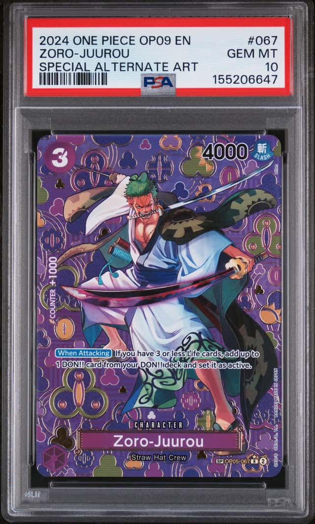2024 One Piece Emperors In the New World Special Alternate Art Zoro Juurou #OP05-067