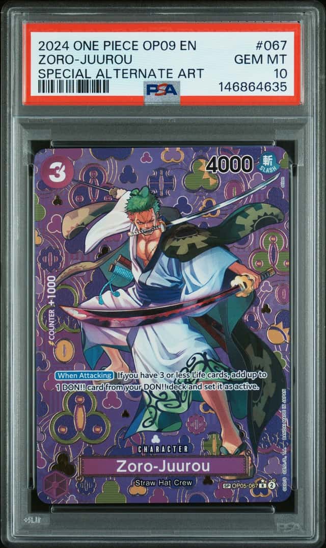 2024 One Piece Emperors In the New World Special Alternate Art Zoro Juurou #OP05-067