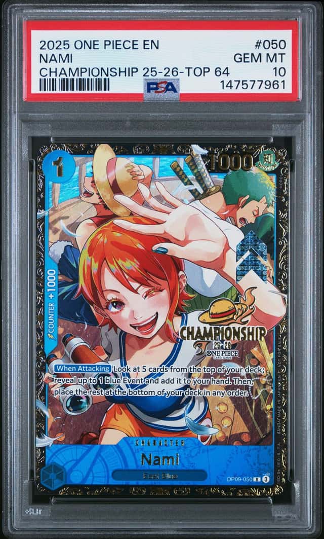 2025 One Piece Promo '25-26 Championship Offline Regionals Top 64 Prize Nami #OP09-050