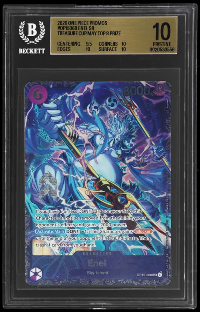 2026 One Piece Card Game Promos Treasure Cup May Top 8 Prize Enel #OP15060
