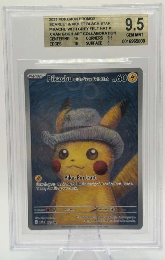 Pikachu With Grey Felt Hat P