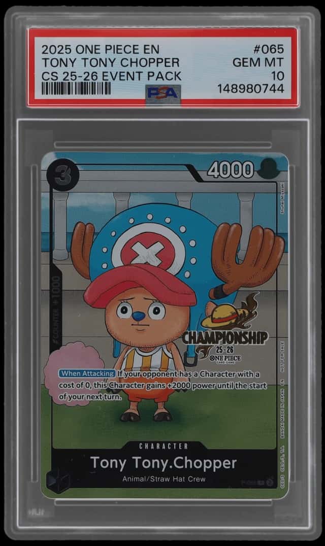 2025 One Piece Promo Championship Event Pack Tony Tony Chopper #P-065