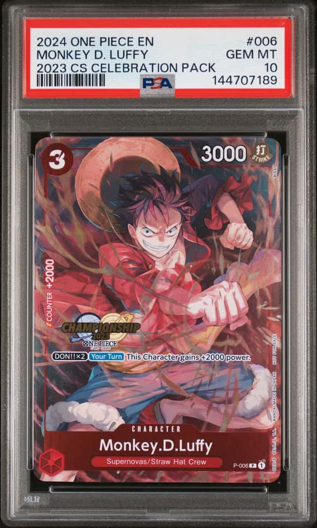 2024 One Piece Championship '23 Celebration Pack Monkey D. Luffy #P006