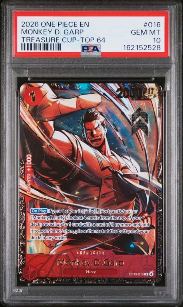 2026 One Piece Promo Treasure Cup March Top 64 Monkey D. Garp #OP13-016