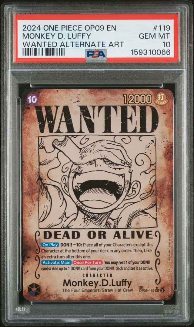 2024 One Piece Emperors In New World Wanted Alternate Art Monkey D Luffy #OP05119