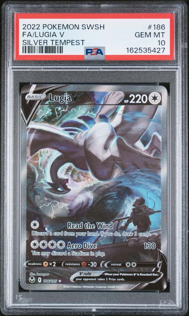 2022 Pokemon Sword and Shield Silver Tempest Lugia V #186