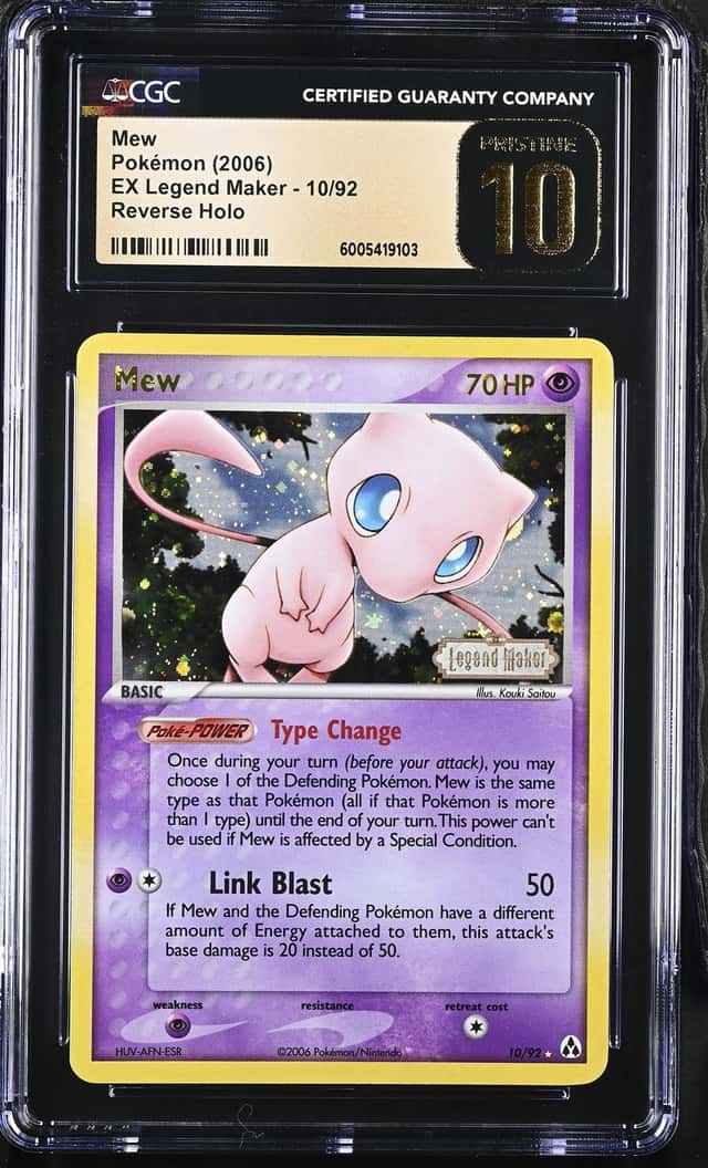 2006 Pokemon Ex Legend Maker Reverse Holo Mew #10