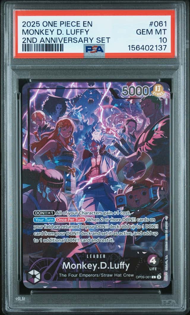 2025 One Piece Promo 2nd Anniversary Set Monkey D. Luffy #OP09061