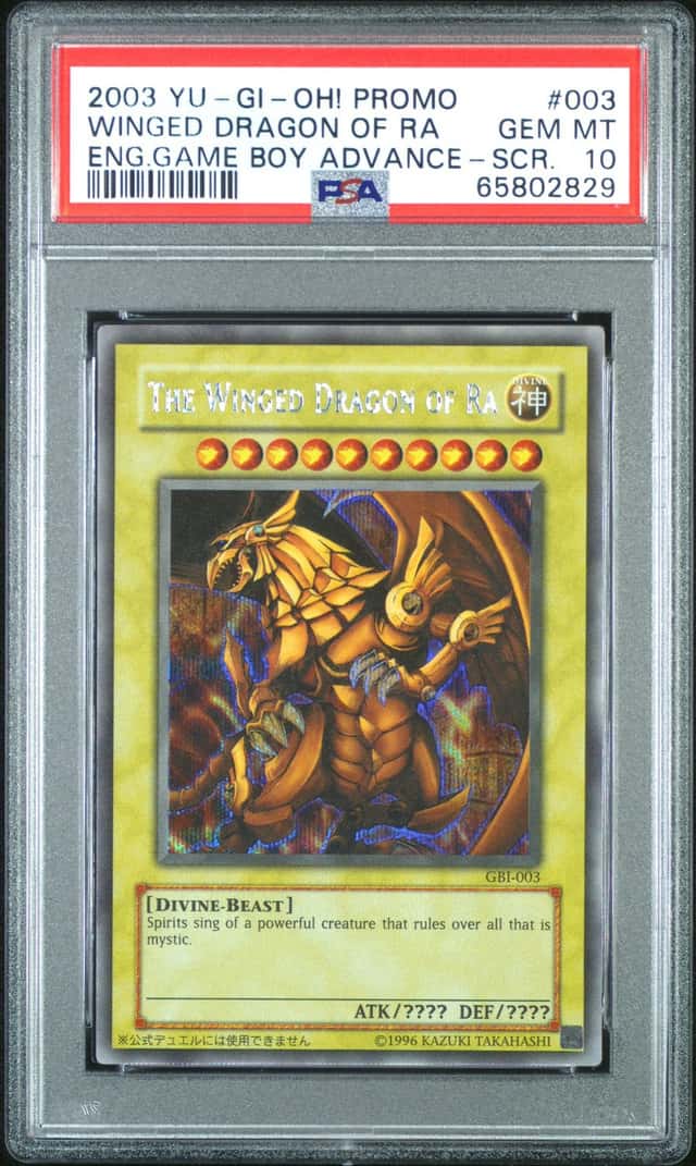 2003 Yu-Gi-Oh Duel Monsters International Worldwide Edition Promo the Winged Dragon of Ra #GBI003