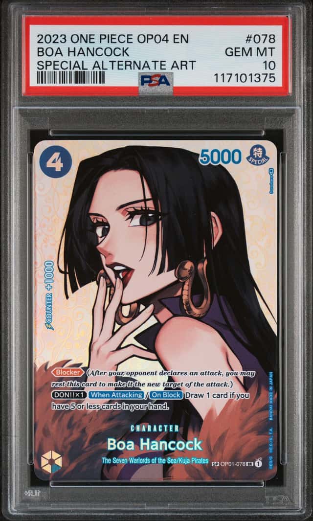 2023 One Piece Kingdoms of Intrigue Special Alternate Art Boa Hancock #OP01-078