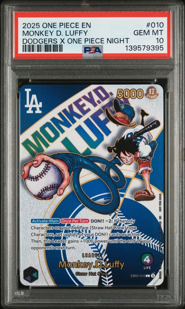 2025 One Piece Promo Dodgers X One Piece Night Monkey D. Luffy #EB02-010