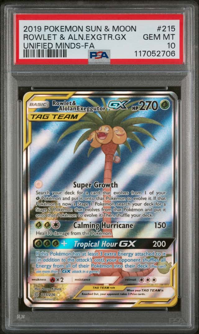 Rowlet & Alolan Exeggutor GX