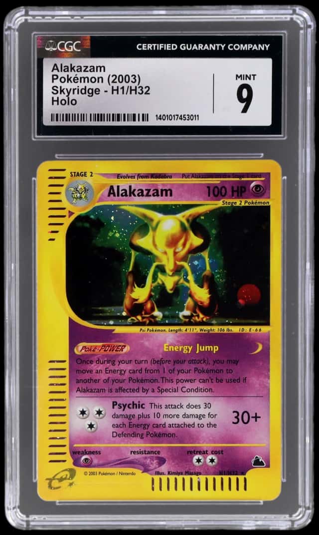 2003 Pokemon Skyridge Holo Alakazam #H1