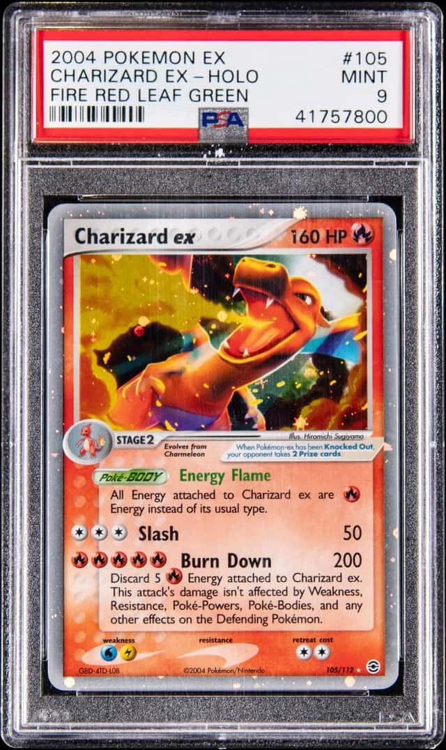 2004 Pokemon EX FireRed & LeafGreen Holo #105 Charizard ex - PSA MINT 9