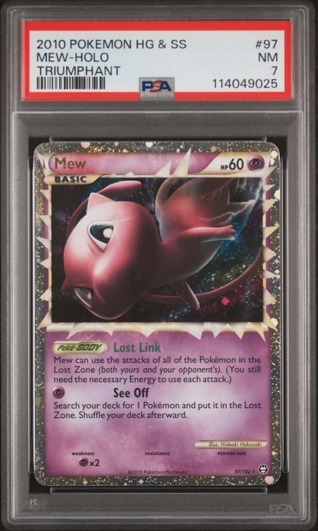 2010 Pokemon Heartgold and Soulsilver Triumphant Holo Mew #97