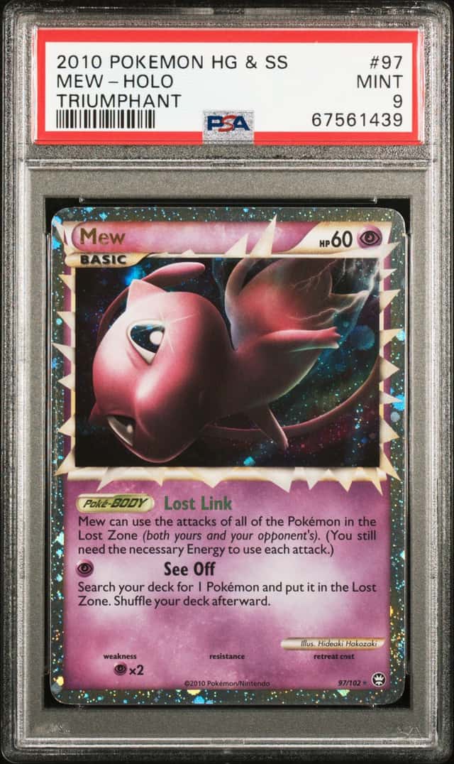 2010 Pokemon Heartgold and Soulsilver Triumphant Holo Mew #97