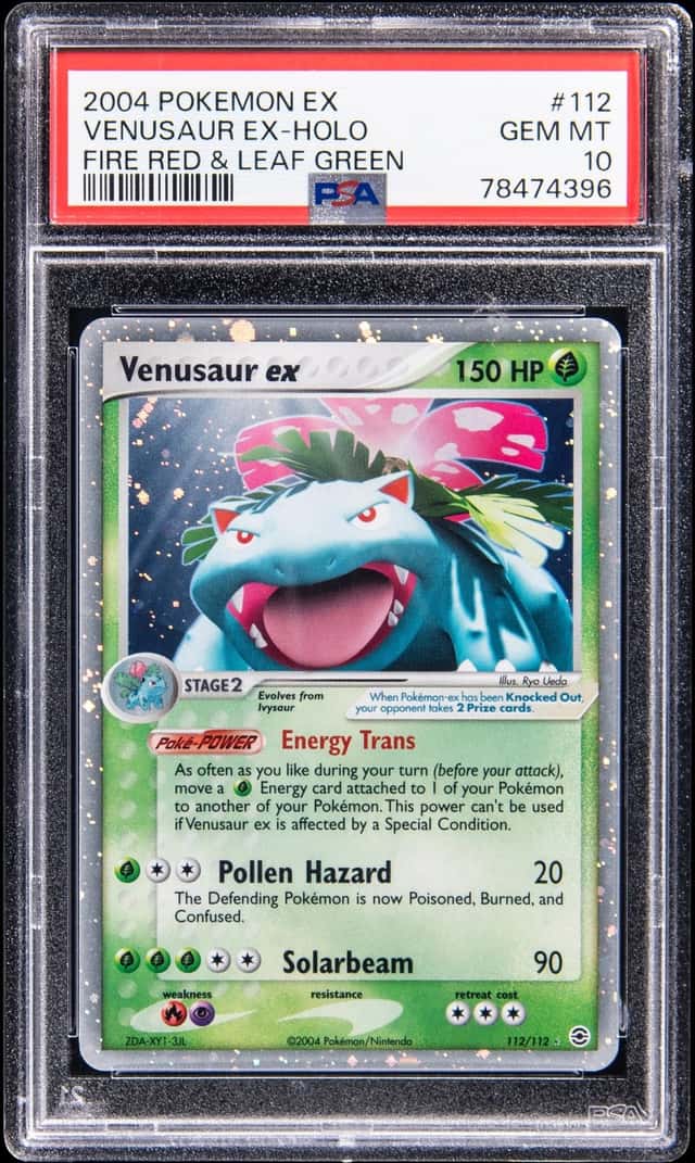2004 Pokemon EX Fire Red & Leaf Green Holo #112 Venusaur ex - PSA GEM MT 10