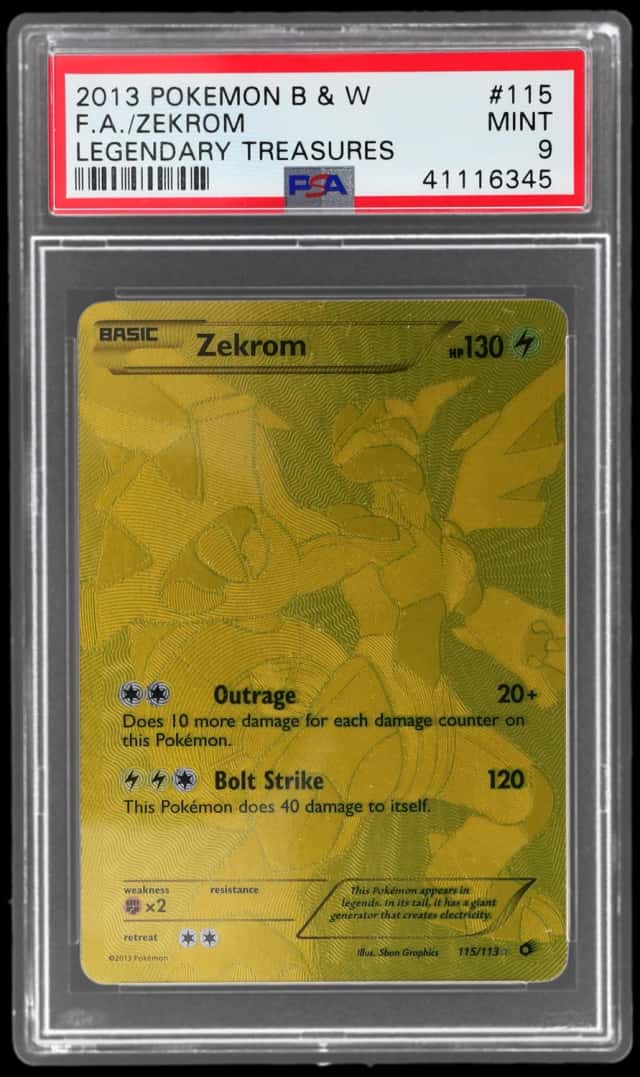 2013 Pokemon Black and White Legendary Treasures Zekrom #115