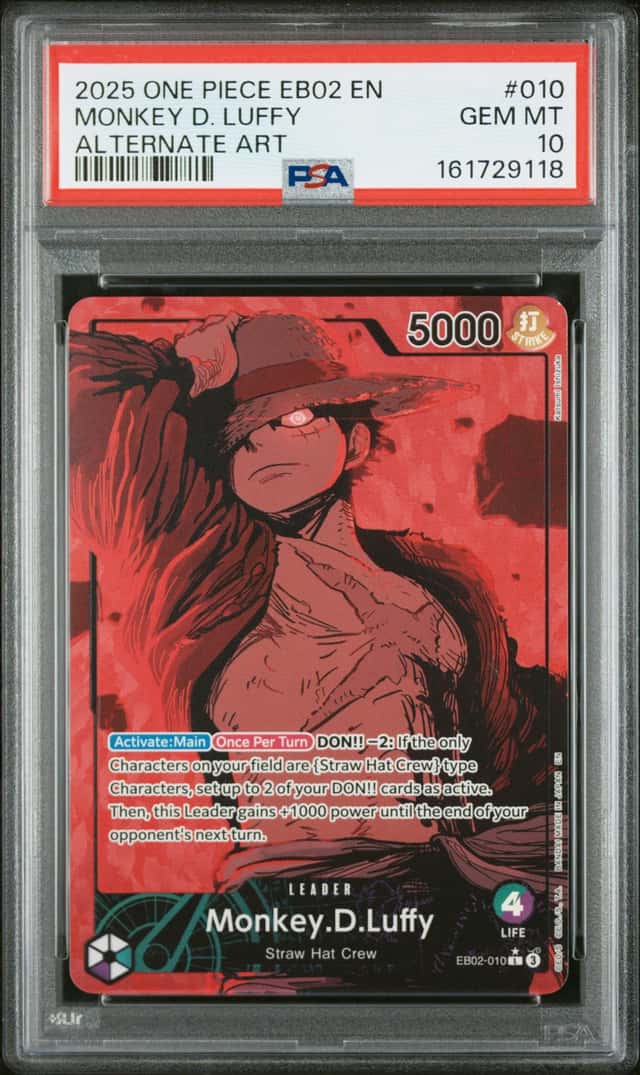 2025 One Piece Extra Booster Anime 25th Collection Alternate Art Monkey D. Luffy #EB02010