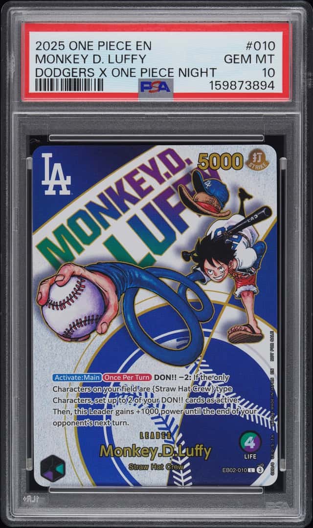 2025 One Piece Promo Dodgers X One Piece Night Monkey D. Luffy #EB02-010