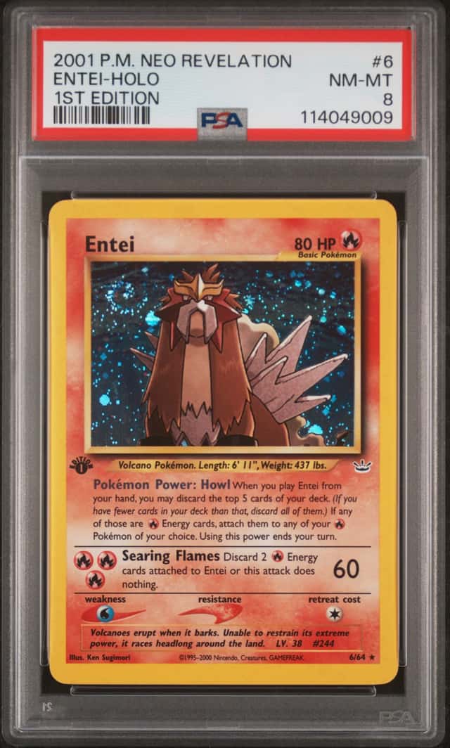 2001 Pokemon Neo Revelation 1st Edition Holo Entei #6