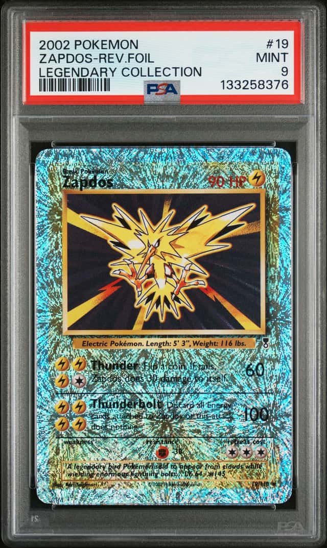 2002 Pokemon Legendary Collection Reverse Foil Zapdos #19